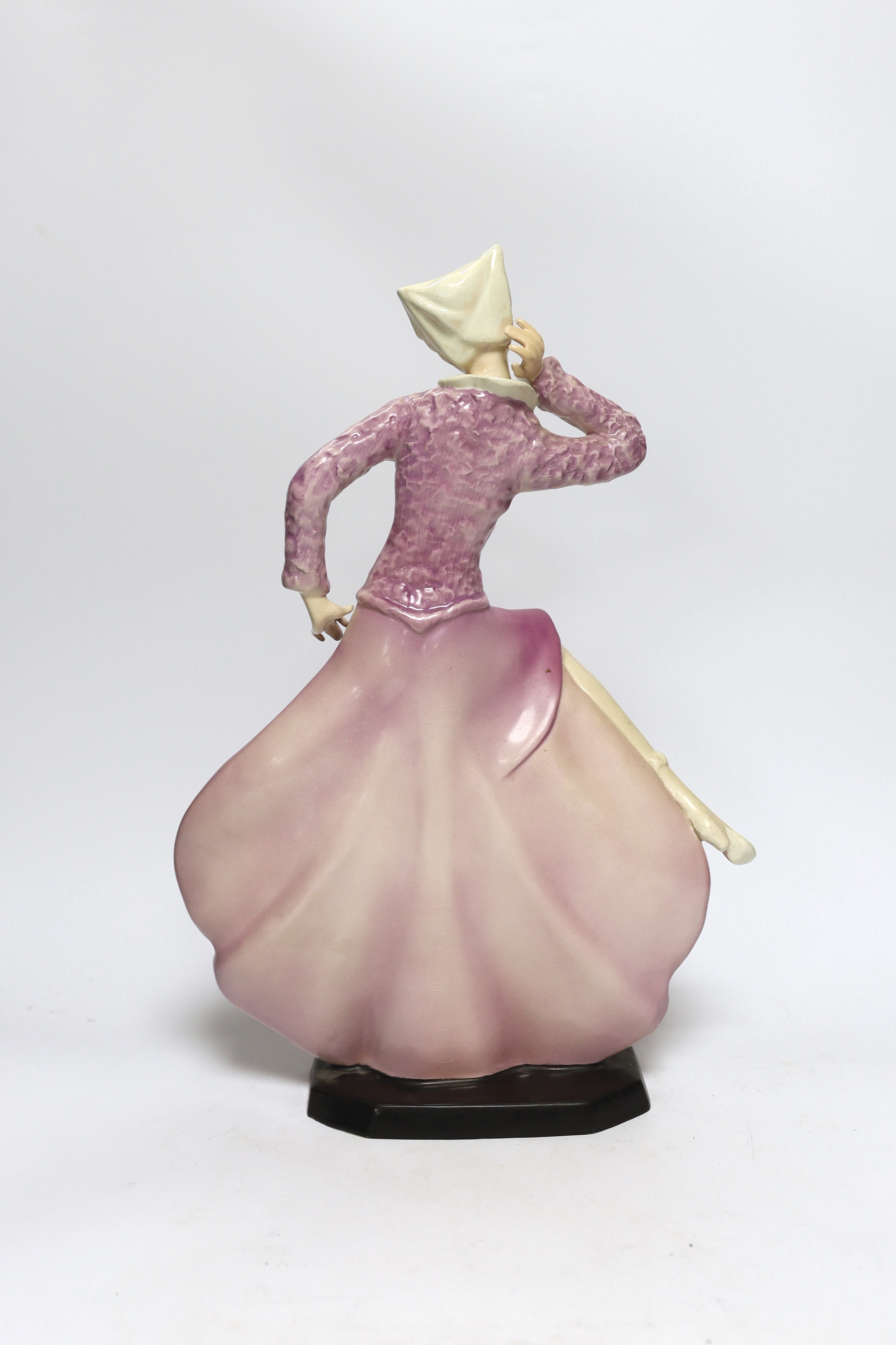 A Goldscheider England figurine of a dancing female, 41cm high